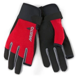 Musto Essential Long Finger Sailing Gloves - - True Red