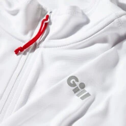 Gill Mens UV Tec Zip Neck Long Sleeve Tee - White -Yacht Clothing Store 2019 Gill UV Tec Long Sleeve Zip Tee UV009 White 4