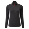 Gill Womens UV Tec Long Sleeve Zip Tee - Charcoal