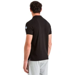 North Sails UPV 40+ Piquet Polo - Black -Yacht Clothing Store 2020 North Sails Polo Shirt 27M100 0099 msback1