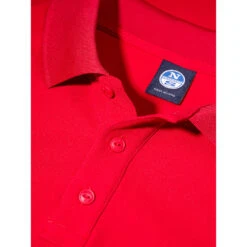 North Sails Quick Dry Tactel Polo - Red -Yacht Clothing Store 2020 North Sails Polo Shirt 27M102 0070 det1