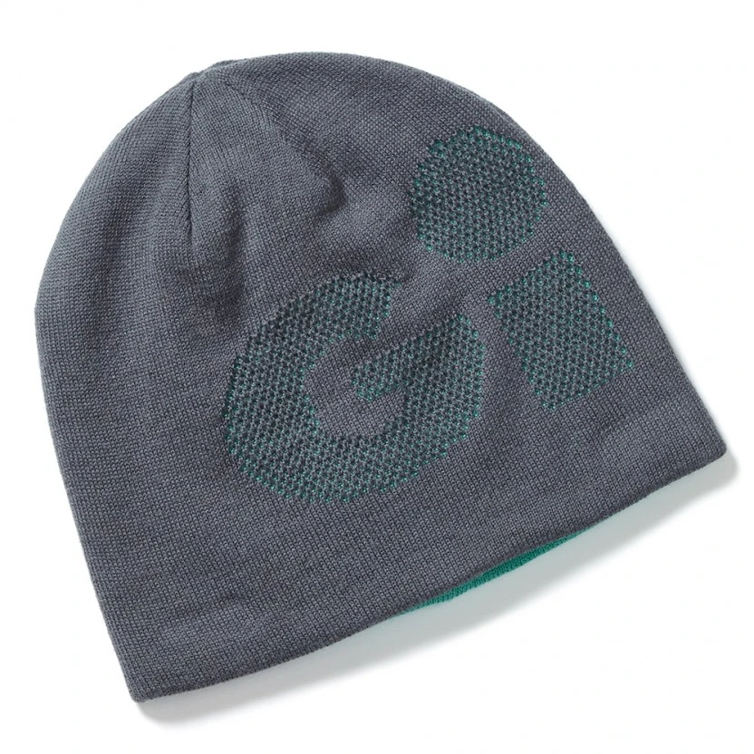 Gill Reversible Knit Beanie - Grey/Turquoise 3 Gill Reversible Knit Beanie - Grey/Turquoise