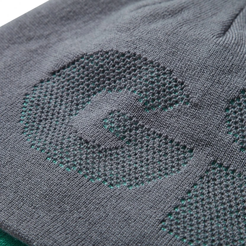 Gill Reversible Knit Beanie - Grey/Turquoise 5 Gill Reversible Knit Beanie - Grey/Turquoise - Image 3