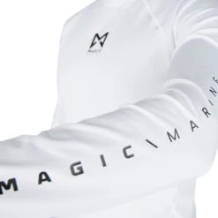 Magic Marine Cube Long Sleeve Rash Guard - White -Yacht Clothing Store 2022 Magic Marine Cube Long Sleeve Rash Guard White MM081009 100 05