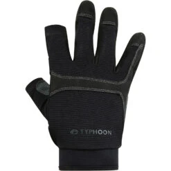 Typhoon Colwyn Full Finger Sailing Gloves - Black -Yacht Clothing Store 2022 Typhoon Colwyn Full Finger Sailing Gloves 3102610 1 1
