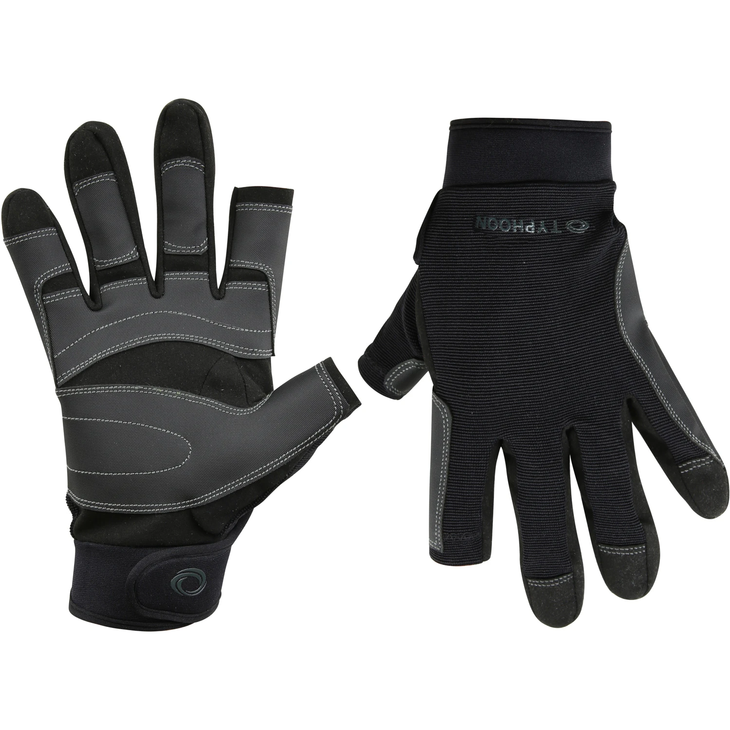 Typhoon Raceline 2.0 Full Finger Sailing Gloves - Black 3 Typhoon Raceline 2.0 Full Finger Sailing Gloves - Black