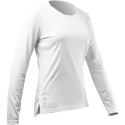 Zhik Womens UVActive Long Sleeve Quick Dry UV50+ Top - White ATP-0075 -Yacht Clothing Store 2023 Zhik UV Active TopATP 0070 W WHT SideB 0024
