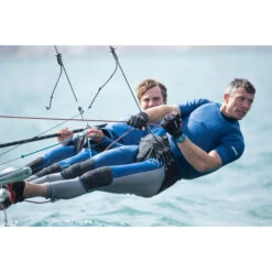 Musto Sunblock Dynamic Short Sleeve Rash Guard - Sky Diver Blue -Yacht Clothing Store 81216 586 SUNBLOCK DYNAMIC 008 STUART BITHELL JACK HAWKINS