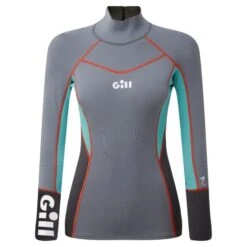 Gill Womens Zenlite Dinghy Sailing Wetsuit Top - Steel Grey
