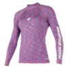 Magic Marine Womens Cube Long Sleeve Rashvest - Blue Pink Melee