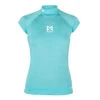 Magic Marine Womens Cube Short Sleeve Rashvest - Blue Melee -Yacht Clothing Store Magic Marine Womens Cube Long Sleeve Rash Vest Blue Melee MM081012 499