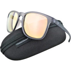 Triggernaut Rees Sunglasses - Matt Crystal Grey / Revo Rose Gold -Yacht Clothing Store Triggernaut Rees Sunglasses Rose Grey 102I 1