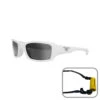 Triggernaut Dawn Watersports Sunglasses - Shiny White / Grey -Yacht Clothing Store Triggernaut Dawk Watersports Sunglasses White Shark Grey