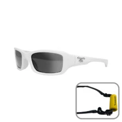 Yacht Clothing Store 7 Triggernaut Dawn Watersports Sunglasses - Shiny White / Grey