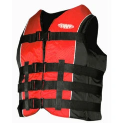 TWF 4 Buckle Watersports & Ski Vest - Red